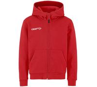 CRAFT Community 2.0 Logo Kapuzenjacke Kinder 430000 - bright red 158/164