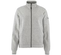 Craft Trainingsjacke Community 2.0 Full Zip (Baumwolle/Polyester) hellgrau Damen, Größe M