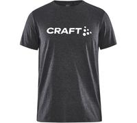 CRAFT Community Logo T-Shirt Kinder 999200 - black melange 134/140