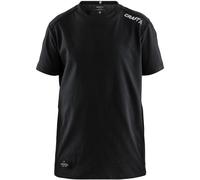 Craft Sport-Tshirt Community Mix (Baumwolle) schwarz Kinder, Größe 146/152
