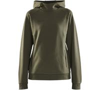 Craft Kapuzenpullover Hoodie Core Soul Sweatshirt (komfortable Passform) khakigrün Damen, Größe XXL