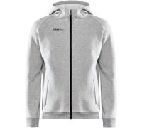 Craft Kapuzenpullover Core Soul Full Zip Hood (weiches Material, mit Reißverschlusstaschen) hellgrau Herren, Größe S