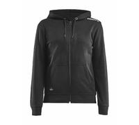 Craft Kapuzenpullover Hoodie Community FZ (Front-Reißverschluss, sportliche Passform) schwarz Damen, Größe XXL