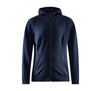 Craft Kapuzenpullover Core Soul Full Zip Hood (weiches Material, mit Reißverschlusstaschen) darknavy Damen, Größe XL
