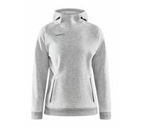 Craft Kapuzenpullover Hoodie Core Soul Sweatshirt (komfortable Passform) hellgrau Damen, Größe S
