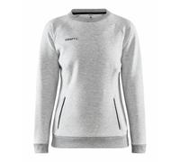 Craft Sweatshirt Core Soul Crew (komfortable Passform, Front-Reißverschluss) hellgrau Damen, Größe XS