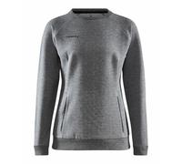 Craft Sweatshirt Core Soul Crew (komfortable Passform, Front-Reißverschluss) dunkelgrau Damen, Größe M