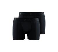 CRAFT ESSENTIAL CORE DRY BOXER 3-INCH 2-PACK M Boxershorts Erwachsene black S