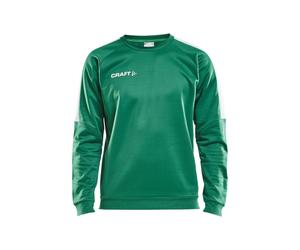 Craft Herren Pullover Progress R-Neck Sweater M 1906980-651900 M TEAM GREEN/WHITE