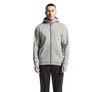 Craft Kapuzenpullover Community 2.0 Logo Full Zip Hoodie (Baumwolle/Polyester) grau Herren, Größe XL