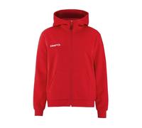Craft Kapuzenpullover Community 2.0 Logo Full Zip Hoodie (Baumwolle/Polyester) rot Damen, Größe XXL