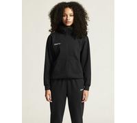 Craft Kapuzenpullover Community 2.0 Logo Full Zip Hoodie (Baumwolle/Polyester) schwarz Damen, Größe L