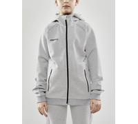 Craft Kapuzenpullover Core Soul Full Zip Hood (weiches Material, mit Reißverschlusstaschen) hellgrau Kinder, Größe 146/152