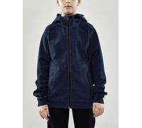 Craft Kapuzenpullover Core Soul Full Zip Hood (weiches Material, mit Reißverschlusstaschen) navyblau Kinder, Größe 146/152
