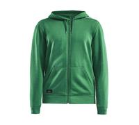Craft Kapuzenpullover Hoodie Community FZ (Front-Reißverschluss, sportliche Passform) grün Herren, Größe L
