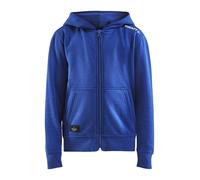 Craft Kapuzenpullover Hoodie Community FZ (Front-Reißverschluss, sportliche Passform) kobaltblau Kinder, Größe 158/164
