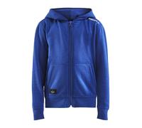 Craft Kapuzenpullover Hoodie Community FZ (Front-Reißverschluss, sportliche Passform) kobaltblau Kinder, Größe 146/152
