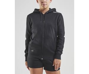 Craft Kapuzenpullover Hoodie Community FZ (Front-Reißverschluss, sportliche Passform) schwarz Damen, Größe XXL