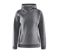 Craft Kapuzenpullover Hoodie Core Soul Sweatshirt (komfortable Passform) dunkelgrau Damen, Größe L