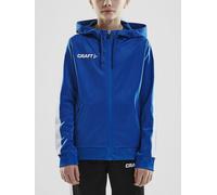 Craft Kapuzenpullover Hoodie Fullzip Pro Control cobaltblau/weiss Jungen, Größe 134/140
