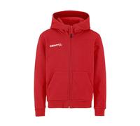CRAFT Community 2.0 Logo Kapuzenjacke Kinder 430000 - bright red 134/140