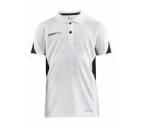 Craft Kinder Poloshirt Pro Control Impact Polo 1908227-900999 122/128 White/Black