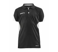 Craft Kinder Poloshirt Pro Control Impact Polo 1908227-999900 146/152 Black/White