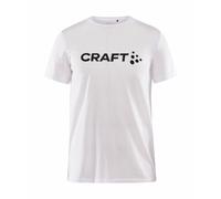 Craft Kinder T-Shirt COMMUNITY LOGO SS TEE JR 1913423-900200 134-140 White-Melange