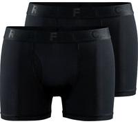 Craft Men's Core Dry Boxer 3-Inch 2-Pack Black XXL
