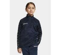 Craft Sport-Langarmshirt Squad 2.0 Halfzip (ergonomisches Design, hohe Elastizität) navyblau Kinder, Größe 158/164