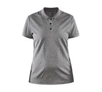 Craft Damen Core Unify Poloshirt Polohemd, grau, XS