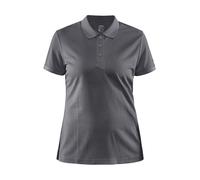 Craft Sport-Polo Core Unify (funktionelles Recyclingpolyester) granitgrau Damen, Größe XS