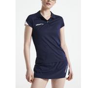 Craft Sport-Polo Pro Control Impact (leicht, atmungsaktiv) navyblau/weiss Damen, Größe S