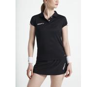 Craft Sport-Polo Pro Control Impact (leicht, atmungsaktiv) schwarz/weiss Damen, Größe L