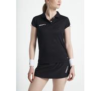 Craft Sport-Polo Pro Control Impact (leicht, atmungsaktiv) schwarz/weiss Damen, Größe XL
