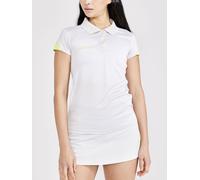 Craft Sport-Polo Pro Control Impact (leicht, atmungsaktiv) weiss/lime Damen, Größe M