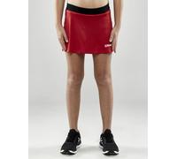 Craft Sport-Rock Squad Skirt - leicht, funktionell und Stretchmaterial, mit Innenslip - rot Mädchen, Größe 122/128