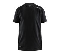 Craft Sport-Tshirt Community Mix (Baumwolle) schwarz Kinder, Größe 134/140