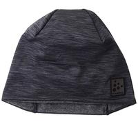 Craft Sportswear Unisex Microfleece Pferdeschwanzmütze, Schwarz Melange, Einheitsgröße