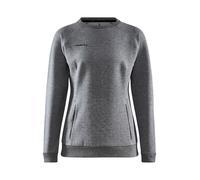 Craft Sweatshirt Core Soul Crew (komfortable Passform, Front-Reißverschluss) dunkelgrau Damen, Größe S