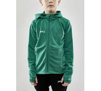 Craft Trainingsjacke Evolve Hood - strapazierfähige Mid-Layer-Kapuzenjacke aus Stretchmaterial - grün Kinder, Größe 134/140