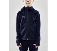 Craft Trainingsjacke Evolve Hood - strapazierfähige Mid-Layer-Kapuzenjacke aus Stretchmaterial - navyblau Kinder, Größe 146/152