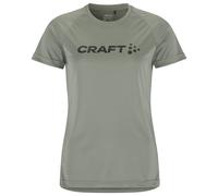 Craft - Women's Core Essence Logo Tee - Funktionsshirt, Gr. M, grau (Leaf)