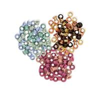 Craftelier - Set mit 180 farbigen Standard-Ösen zum Verzieren von Scrapbooking- und BastelProjekten | Kompatibel mit dem Crop A Dile Tool | Ca. Innendurchmesser 5 mm und Außendurchmesser 8 mm