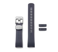 CRAFTER BLUE CB11 22mm Uhrenarmband mit gebogenem Ende für Seiko SKX Serie, SRPDxx Serie und Seiko Sports 5, Marineblau