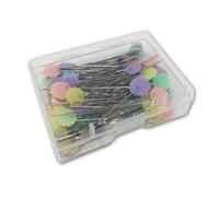 Crafters Dream Flower Head Pins - 100 x 0,58 x 54 mm Nähnadeln aus vernickeltem Stahl zum Bügeln und Markieren, Nähen, Schneidern, Quilten, Basteln und mehr!