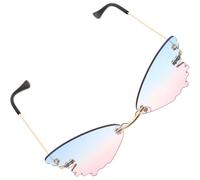 CRAFTHROU Sonnenbrille Sommer mit Blauem PC Material Bequeme Passform und Lustiges Design nicht Leicht zu Verlieren für Outdoor Reisen