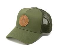 Crafton Classic Logo Mesh Trucker Cap - Baseball Cap - Unisex - atmungsaktiv - individuell verstellbar - für Damen und Herren Farbe: Classic Logo - Olive