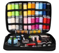 Crafts&Co® Nähset Komplett | 24 Farben Garn & Zubehör | Praktisches Etui für Reparaturen und Nähprojekte | Ideal für Zuhause und Unterwegs