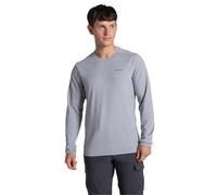 Craghoppers - "Abel" T-Shirt für Herren Langärmlig (Hellgrau Meliert) L